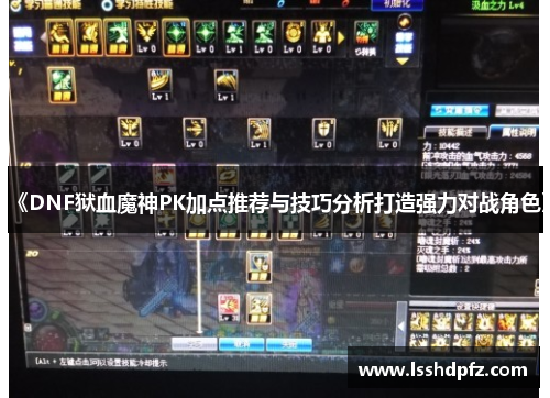 《DNF狱血魔神PK加点推荐与技巧分析打造强力对战角色》
